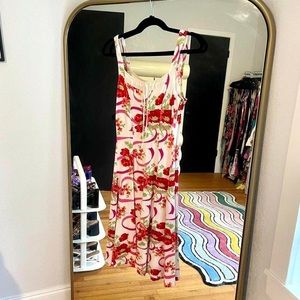 Vintage Betsey Johnson floral milkmaid dress 🌸